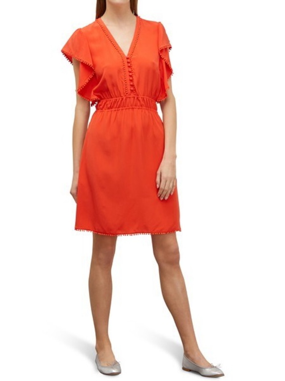 VANESSA BRUNO Laurea Dress In Corail - Size 40FR
